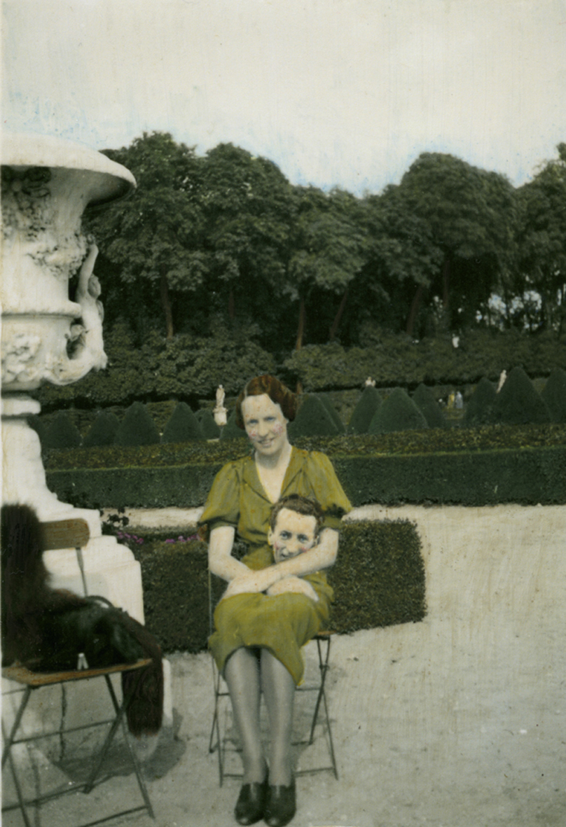 St. Denis Taking a Photograph of Himself and St. Genevieve in the Jardins des Tuileries, 2012. Image courtesy of the artist