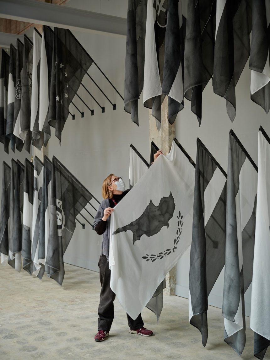 QSS artist Joy Gerrard discusses her work in Precarious Freedom: Crowds, Flags, Barriers