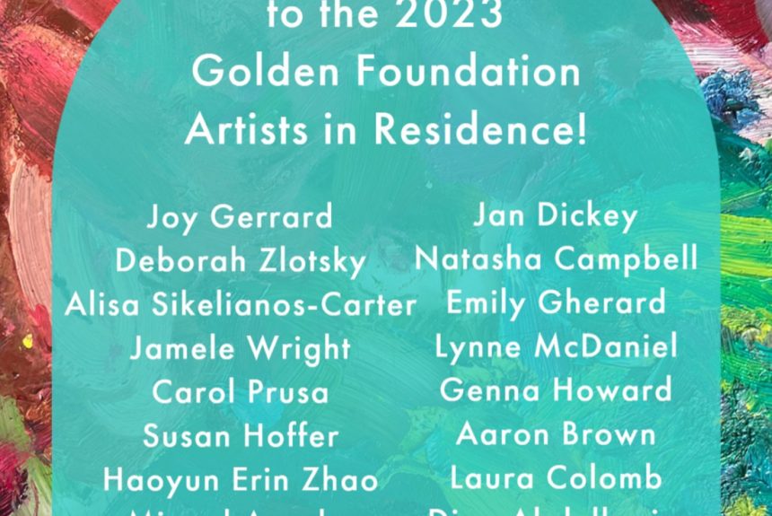 Congratulations to QSS artist Joy Gerrard on her Golden Foundation Artist in Residence Success.