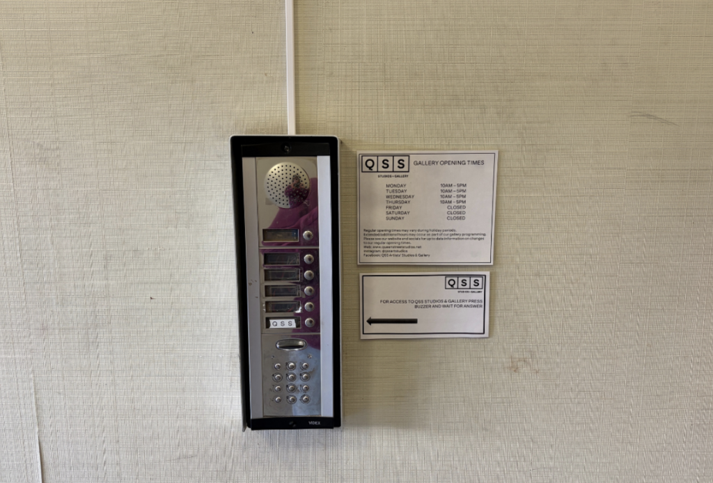 Image of the buzzer to access the space